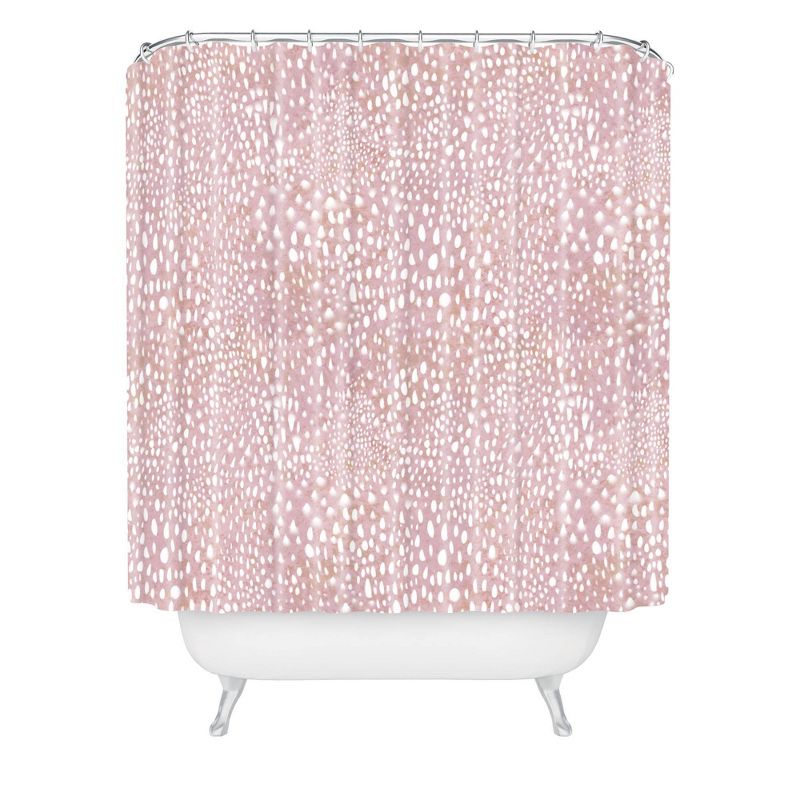 Schatzi Animal Skin Shower Curtain Pink - Deny Designs, 1 of 7