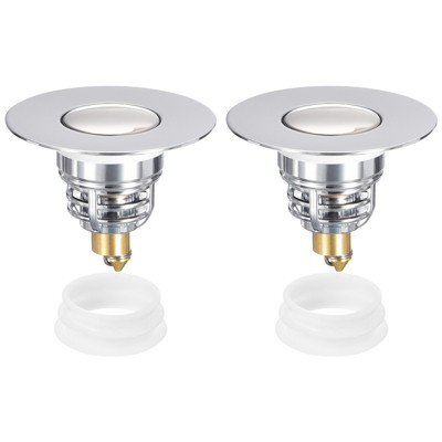 Unique Bargains Stainless Steel Anti Clogging with Protective Cover Drain Stoppers