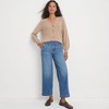 Lands' End Women's Mid Rise Denim Wide Leg Ankle Jeans - 4 of 4