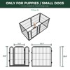 FXW Homeplus Indoor Dog Playpen - Stress-Free and Safe Play,Panels for Puppy and Small Dogs, Black│Patented - 2 of 4