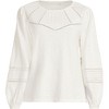 Lands' End Women's Long Sleeve Slub Pintuck Top - 3 of 4