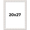 PosterPalooza | Sculpted White Picture Frame - UV Acrylic, Foam Board Backing, Hanging Hardware - 2 of 4