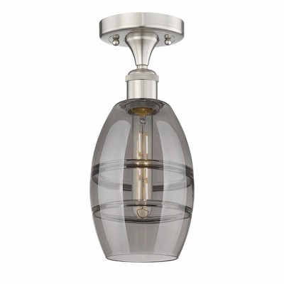 Vaz - 1 Light Semi-Flush Mount In Industrial Style-8.25 Inches Tall and 5.88 Inches Wide