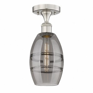 Vaz - 1 Light Semi-Flush Mount In Industrial Style-8.25 Inches Tall and 5.88 Inches Wide - 1 of 1