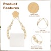 Unique Bargains Bathroom Wood Jute Rope Toilet Paper Holder 2 Pcs - 3 of 4