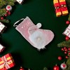 Unique Bargains Christmas Stockings Fabric Pink 7.09"x4.72" 1 Pc - 2 of 4