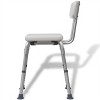 MOEPISY Shower Chair Aluminum White - 4 of 4