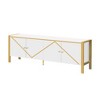NicBex TV Stand Modern Minimalist TV Cabinet Entertainment Center with 2 Spacious Cabinets for TVs up to 75 Inches for Living Room - 2 of 4