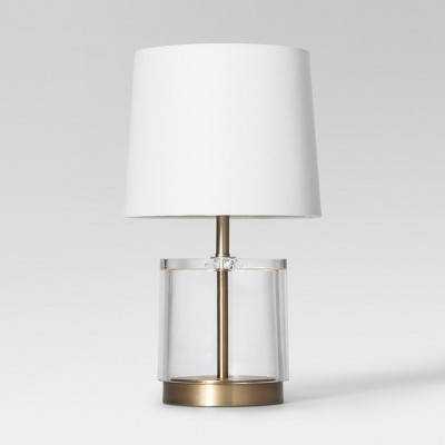 Small Stacked Glass Ball Table Lamp Base (includes Led Light Bulb) Brass -  Threshold™ : Target