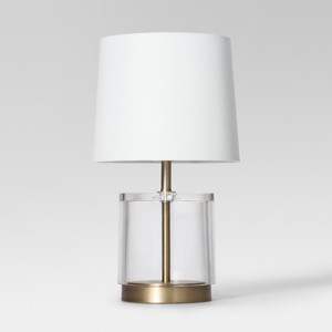 Modern Acrylic Accent Lamp Brass Lamp Only - Project 62