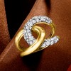 Ross-Simons 0.75 ct. t.w. Diamond Interlocking Ring in 14kt Yellow Gold Size 7 - 4 of 4