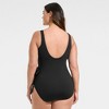 Lands' End Women's Chlorine Resistant Side Tie Wrap High Leg One Piece Swimsuit - 2 of 4
