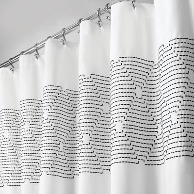 modern grey shower curtain