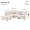 NicBex Modern 89" Sectional Sofa Modular L Shaped Sofa Couch with Removable Ottoman for Living Room Apartment - 2 of 4