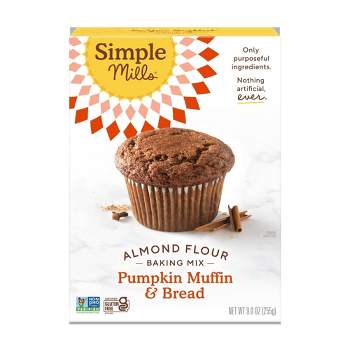 Simple Mills Gluten Free Pumpkin Muffin & Bread Almond Flour Baking  Mix - 9oz