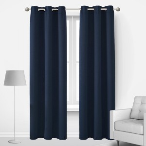 Deconovo Grommet Blackout Curtains, 2 Panels, OEKO-TEX Certified - 1 of 4