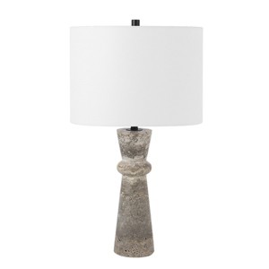 Colette 25.25" Travertine/Metal Table Lamp - Safavieh - 1 of 4
