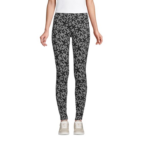 Lands' End Women's Petite Starfish Mid Rise Knit Leggings - Small