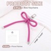 Unique Bargains PU Leather Bag Phone Charm Hanging Accessories Bow Keychains 4 Pcs - 2 of 4