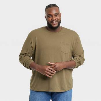Men's Big & Tall Standard Fit Short Sleeve Crewneck T-shirt - Goodfellow &  Co™ Olive Green 5xl : Target