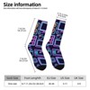 Computer Technology Neon Women Printed Crew Socks Funny Funky Socks Soft Polyester Novelty Gifts for Artists Men - 2 of 4