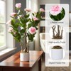 EcoSummer 2-Pack 2.5FT Artificial Camellia Tree, Faux Pink Flower Plants in Pots for Home Office Decor - 3 of 4