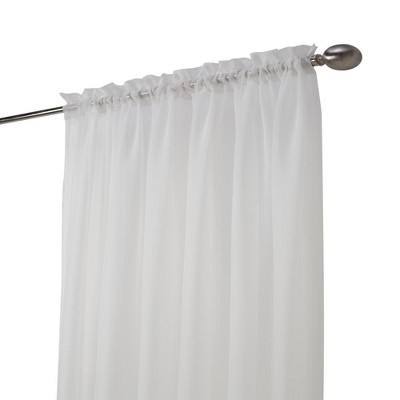 Rhapsody Sheer Shell Polyester Rod Pocket Curtain Panel 104" x 84"