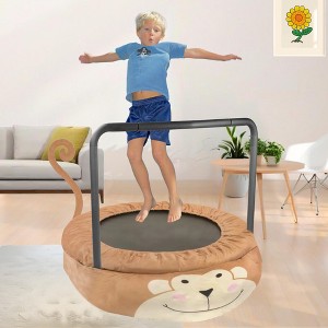 VisioGear Kids Trampoline with Foam Handle, Round Bouncer for Kids, Yellow, 36"*36"*31" - 1 of 4