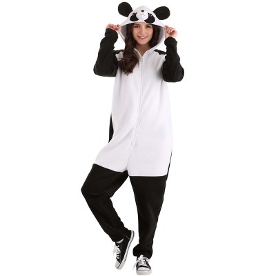 Halloweencostumes.com Large Adult Panda Jumpsuit Costume, White : Target