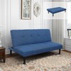 DOMETOUR Linen Sofabed Convertible Sleeper Sofa For Living Room - 2 of 4