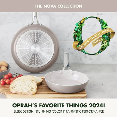 GreenPan Nova Clay Aluminum Ceramic Nonstick Frypan Set