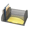 Safco Onyx Mesh Desk Organizer, Two Vertical/Two Horizontal Sections, Steel Mesh, 17 x 10.75 x 7.75, Black - 3 of 3