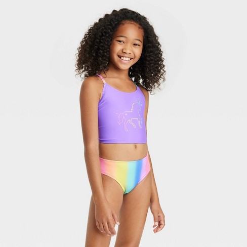 Girls' Unicorn Sparkles Tankini Set - Cat u0026 Jack™ : Target