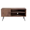 PAGED Wood TV Stand Vintage Entertainment Console with Two Open Shelves, TV Console for Living Room - 3 of 4