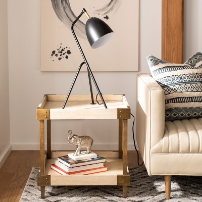 Adjustable Black and Gold Arc Task Table Lamp