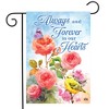 Always and Forever Flowers Bereavement Spring Garden Flag 18" x 12.5" Briarwood Lane - 2 of 4