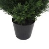 Vickerman 7' Artificial Potted Cedar Tree (UV): Indoor/Outdoor Faux Foliage, No Assembly Required - 4 of 4
