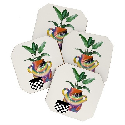 MsGonzalez A house plant Still life Coaster Set - Deny Designs