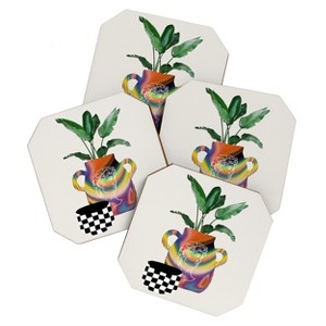 MsGonzalez A house plant Still life Coaster Set - Deny Designs - 1 of 4
