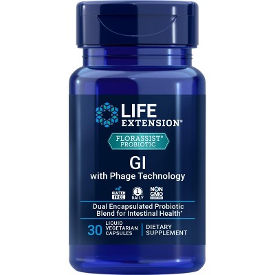 Florassist Probiotic GI with Phage Technology by Life Extension  -  30 Vegetarian Capsules