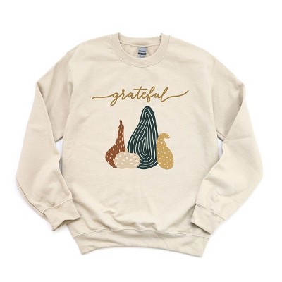 Simply Sage Market Women's Graphic Sweatshirt Boho Grateful Pumpkins