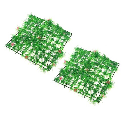 Unique Bargains Plastic Aquarium Emulational Artificial Plant Grass  Decoration 7.87 Height Green : Target