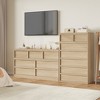 Garvee 7 Drawer Dresser for Bedroom, Natural 7 Chest of Drawers Tall with Concave Handles, Wooden Dresser Organizer for Living Room Nursery Entryway - 4 of 4