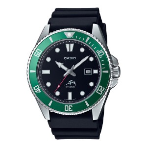 Casio Men’s Black and Green Bezel Dive Watch - MDV-106B-1A3VCF - 1 of 2