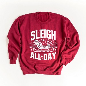Simply Sage Market Women's Graphic Sweatshirt Sleigh All Day - 1 of 4
