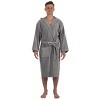Alpine Swiss Dane Mens Hooded Bathrobe Pure Cotton Terry Cloth Long Robe for Men Super Absorbent Quick Drying Luxury Spa Robe - 4 of 4
