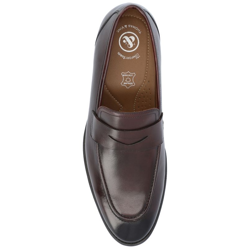 Thomas & Vine Bishop Medium and Wide Width Apron Toe Penny Loafer, 5 of 11
