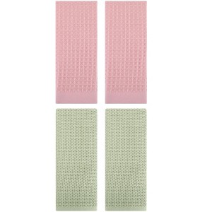 REGALWOVEN 4 Pcs Cotton Soft Absorbent Comfortable Waffle Design Hand Towel - 1 of 4