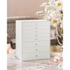 SONGMICS Jewellery Box, 8-Tier Jewellery Organiser with Drawers, Large Capacity, Jewellery Storage, Modern Style, Cloud White - 3 of 4