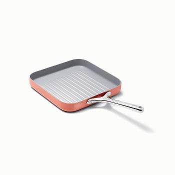Hamilton Beach Hbv111 11 Inch Forged Aluminum Terracotta Nonstick Coated  Griddle Frying Pan Skillet With Bakelite Handle, Copper : Target